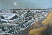 Caspar David Friedrich Paul Nash, Totes Meer Sweden oil painting artist
